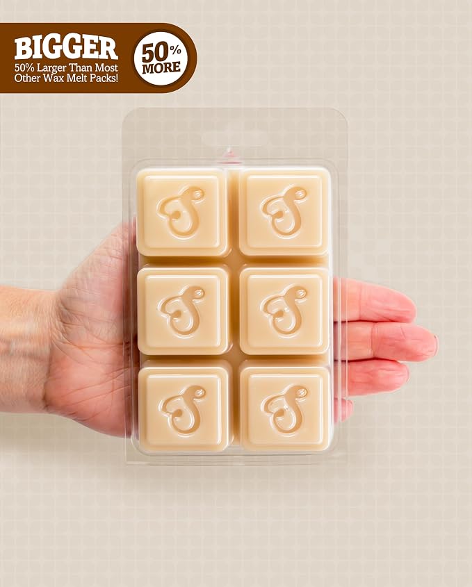 Shortie's Candle Company Vanilla Maple Premium Wax Melts 4 Pack - 12 Oz., Strong & Long Lasting, Non-Toxic - Made with Essential & Natural Oils - Formula 117