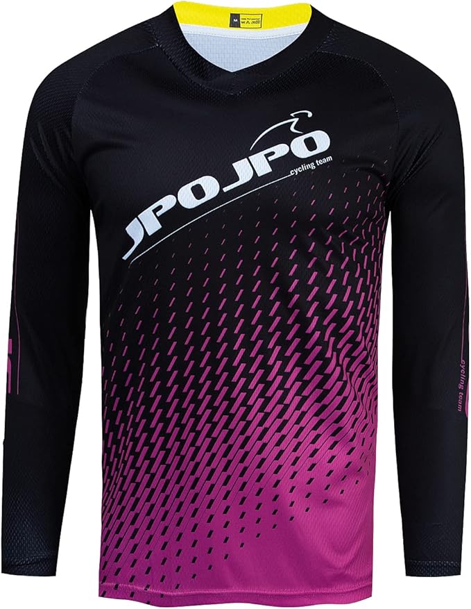 Boy Girl Cycling Jersey Kids Mountain Bike Motocross Long Sleeve Shirt Biking Tops 4-14 Years