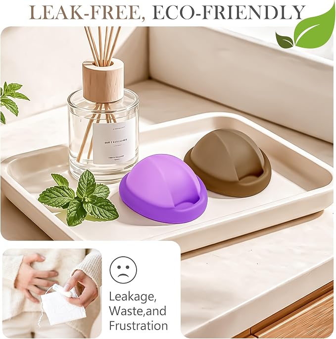 YTYOMUR Reusable Menstrual Disc - Soft & Comfortable, Leakproof Menstrual Cup Alternative - Set of 2 (Large & Small Sizes)