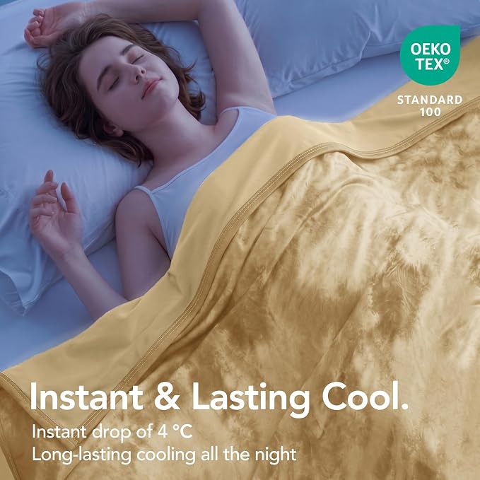 Cooling Blanket 80''x88'' for Hot Sleepers, Arc-Chill Q-Max>0.35 Double Sided Cold Blankets for Night Sweats, Cool Soft Lightweight Summer Blanket for Sofa Bed Couch, Gifts for Women Queen