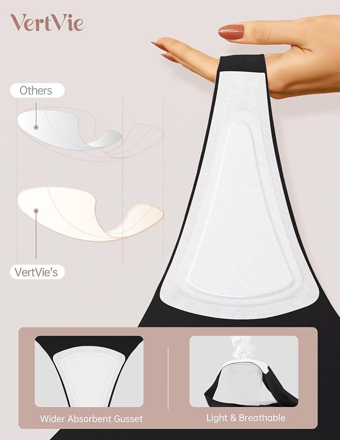 Vertvie Seamless Thongs for Women No Show Thong Panty Liners Invisible Workout Panties Sexy Breathable G-String Underwear