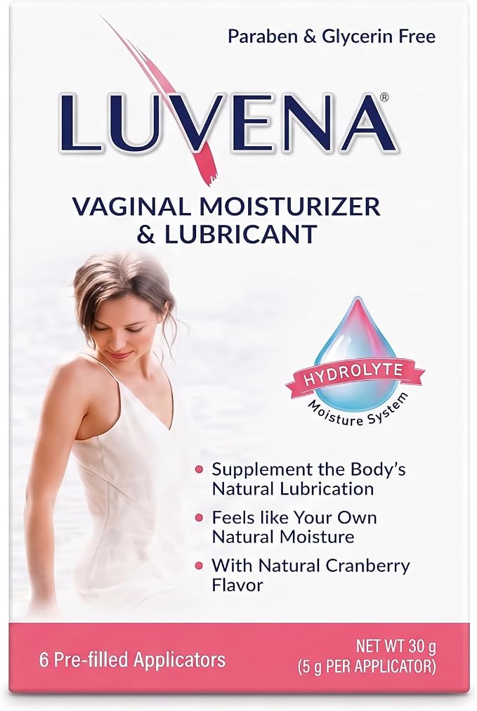 LUVENA Vaginal Moisturizer for Women Menopause Dryness 30g Gel Pack of 1 | Lysozyme, lactoferrin and cranberry formula, water based, paraben glycerin and hormone free, 170 pump applications