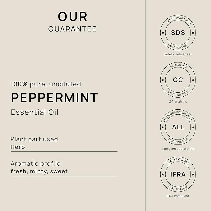 VINEVIDA Peppermint Essential Oil - Gallon Peppermint Oil Undiluted - Bulk Gallon Essential Oil for Soap Making & Candle Scents - 32 oz