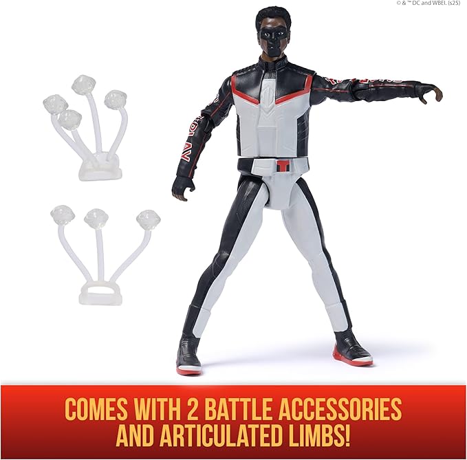 DC Comics, Superman, Mr. Terrific, Epic Strike Action Figure, 6-Inch Tall, Authentic Movie Styling, Includes 2 Accessories, Kids Toys for Boys and Girls Ages 4 and Up