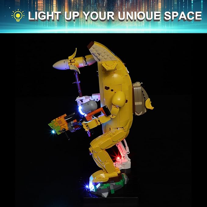 LED Light Kit for Lego 77072 Peely Bone Building Set, Compatible with Lego 77072 Building Blocks Model(Not Include Blocks Set)