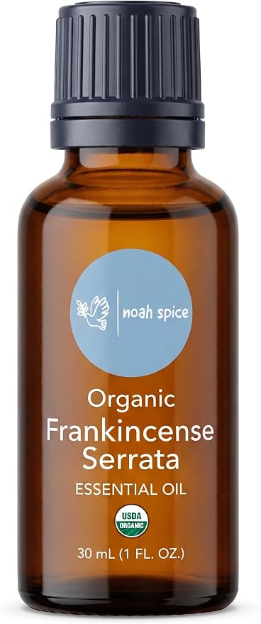 Organic Frankincense Essential Oil, 30 mL | USDA Organic, GC/MS Tested, Steam Distilled, Boswellia Serrata, 100% Pure & Undiluted, Skin Care & Diffuser