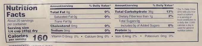 Dynasty, Rice Jasmine, 80 Ounce
