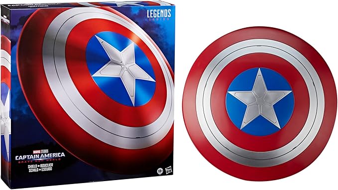 Marvel Legends Series Captain America Shield, Captain America: Brave New World Collectible Adult Premium Roleplay Item