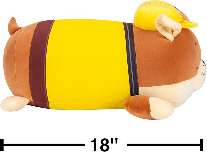 Squishmallows Original Paw Patrol 18in Rubble Sleepamallows – Ultrasoft Official Jazwares Plush (Large)