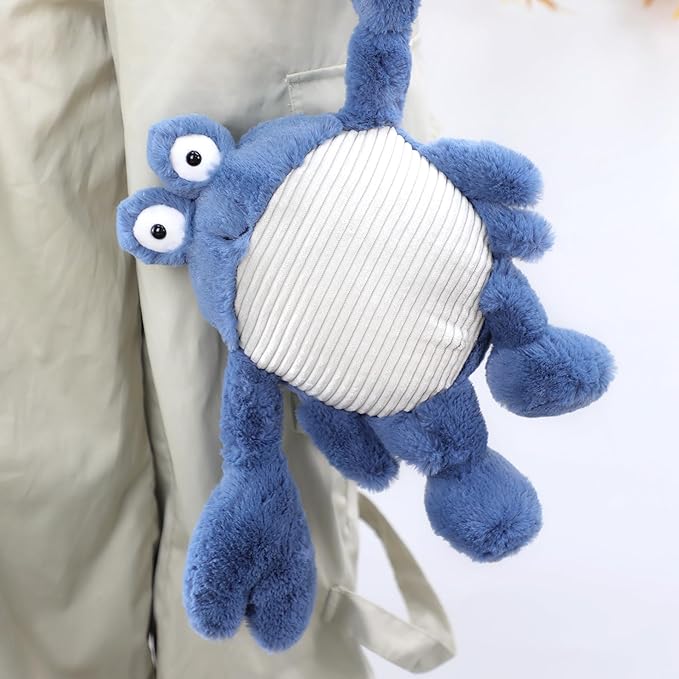 RECUR Plush Callinectes Sapidus Crab Stuffed Animals,Soft Plushie,12 Inches,Adorable Gift for All Ages