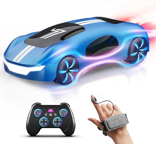 AEROQUEST Gesture Sensing Remote Control Car, Drift RC Stunt Car with Light Spray & Sound, 2.4GHz Hobby RC Cars Toy for Kids, 360° Rotate, Birthday Gifts for Boys Girls 4-12