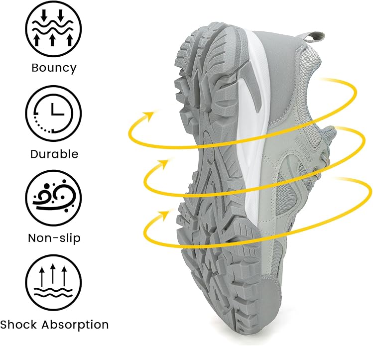 CC-Los Women's Lightweight Waterproof Hiking Shoes for Walking, Outdoor & Climbing