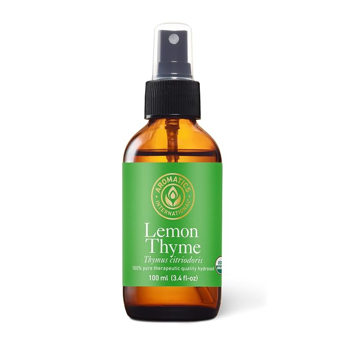 Aromatics International Lemon Thyme Hydrosol 100ml | Citrus-Herbal Natural Aromatic Mist for Skin, Home & Daily Use