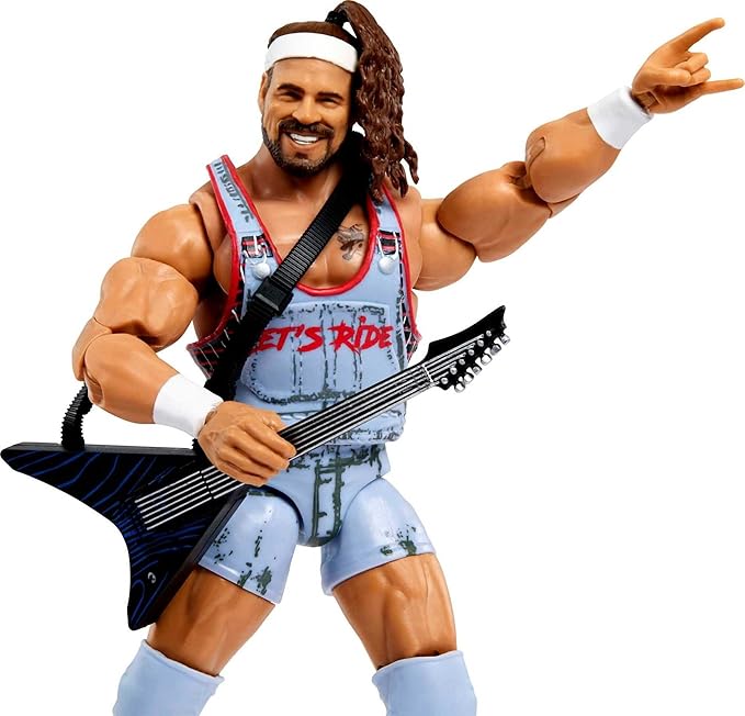 Mattel WWE Rick Boogs Elite Collection Action Figure, Deluxe Articulation & Life-like Detail with Iconic Accessories, 6-inch
