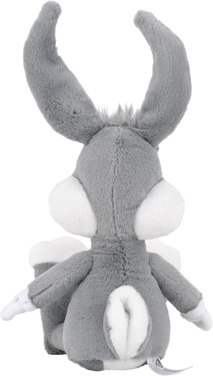 Jazwares Warner Bros. Discovery Looney Tunes, 8-Inch Bugs Bunny Plush - Super-Soft and Huggable Plush Toy - Official Licensed Plush - for All Ages