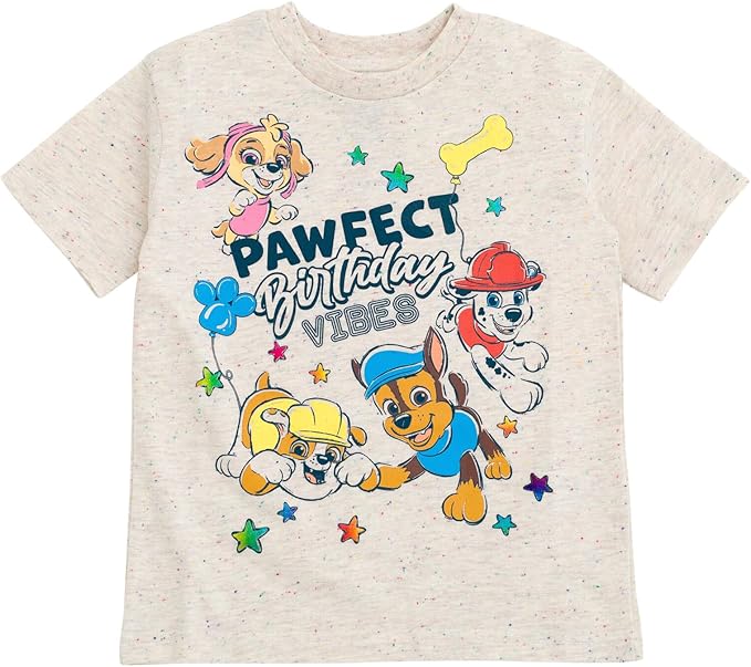 Paw Patrol Birthday T-Shirt Toddler to Little Kid Sizes (2T - 7-8)