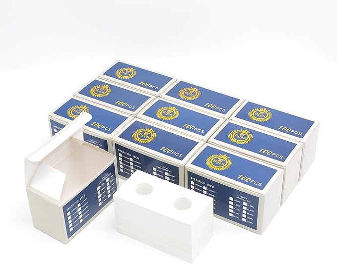 Boen 1000Pcs 20.5mm (0.8inch) Coin Flips, Coin Holders Designed for Penny and Dime Coins, Cardboard Coin Flips for Coin Collectors
