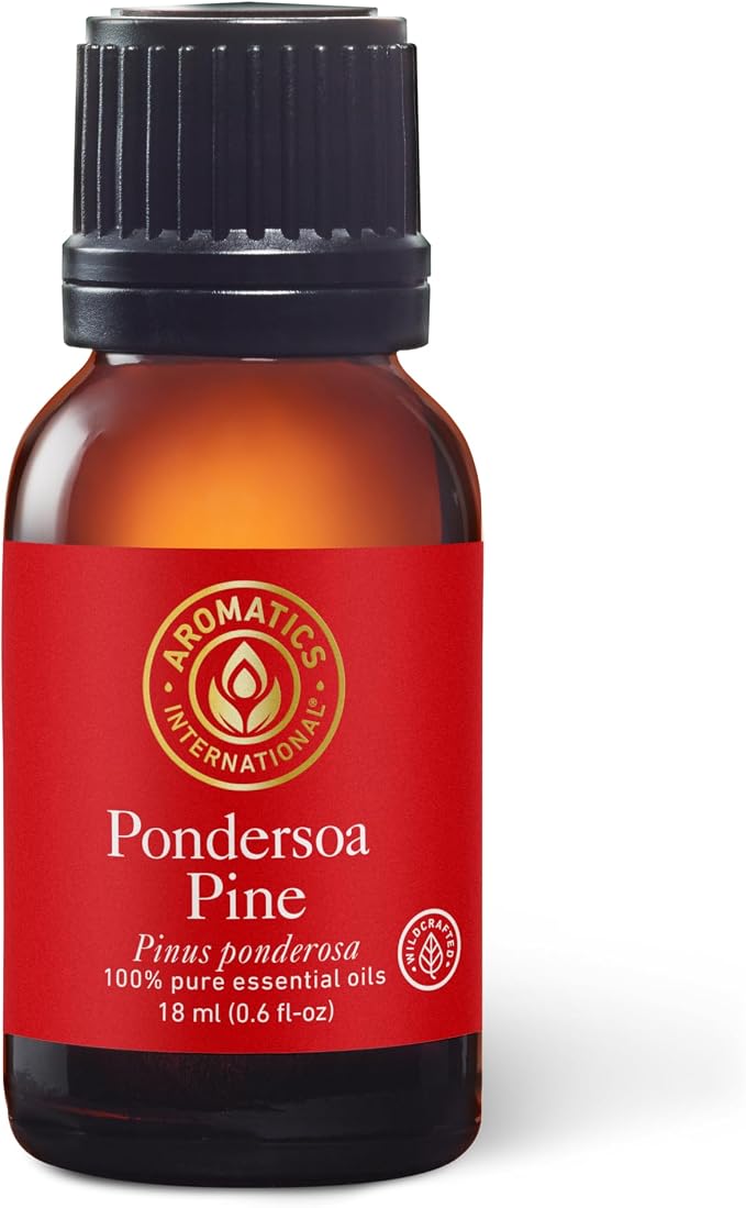 Aromatics International Premium Organic Ponderosa Pine Essential Oil 18ml | 100% Pure Essential Oil for Diffusion & Aromatherapy