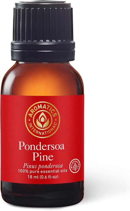 Aromatics International Premium Organic Ponderosa Pine Essential Oil 18ml | 100% Pure Essential Oil for Diffusion & Aromatherapy