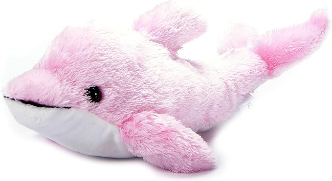 The Petting Zoo Pink Dolphin Stuffed Animal Plushie, Gifts for Kids, Scoopz Sealife Animals, Dolphin Plush Toy, 10 inches
