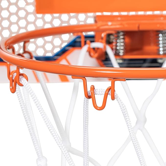 NERF Basketball Hoop Set - Pro Hoop Mini Hoop Set with Mini NERF Basketball - Steel Rim Great for Dunking