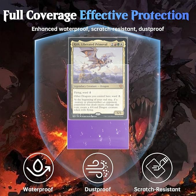 2400ct Perfect Fit Sleeves, Perfect Fit Card Sleeves, Inner Sleeves MTG, Exact Fits Sleeve for Double-Sleeving, High Clarity Trading Card Sleeve for PKM, TCG, Gaming Cards