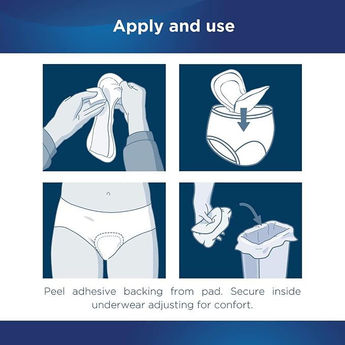 Attends® Confidence® Discreet Liners (28 Pack) - Adult Disposable Light-Absorbent Bladder Control Pad Liners, 6 in. | Adult Disposable Light-Absorbent Bladder Control Pad Liners