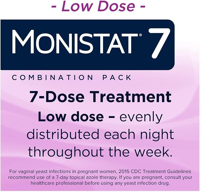 Monistat 7 Simple Feminine Cream with RX Strength, 7 Day Medicated Cream, Pack of 3