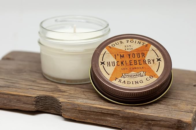 I'm Your Huckleberry 4 Oz Scented Soy Aromatherapy Candle w/Jar | Aromatherapy, w/Jar