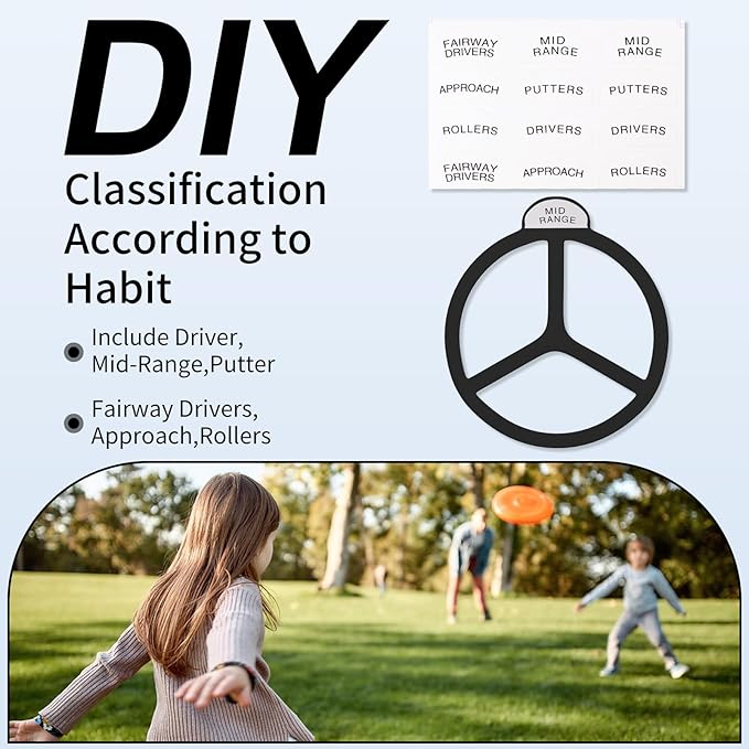 Disc Golf Bag Dividers 5-Pack - Universal Fit Disc Separators for Backpack Bags | Protects & Organizes Discs | Fits Innova, HIMAL, MVP Cell, Dynamic Discs Cadet Bags