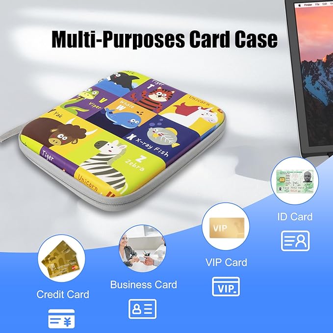 Yoto Card Case for Yoto Cards,Portable Yoto Card Holder with Zipper & 80 Pockets,Card Ctorage for Yoto Player Card Case