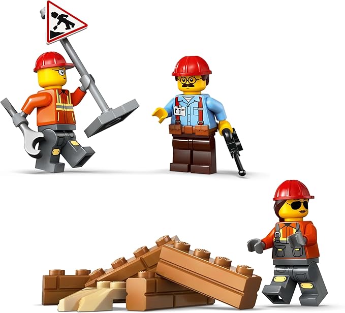 LEGO City Yellow Bulldozer Toy, Gift for Birthday, Building Blocks for Boys and Girls, Ages 8, 9, 10, Elementary School Students, City Building, Vehicles, Cars, Mini Cars, for Mom and Dad, 60466