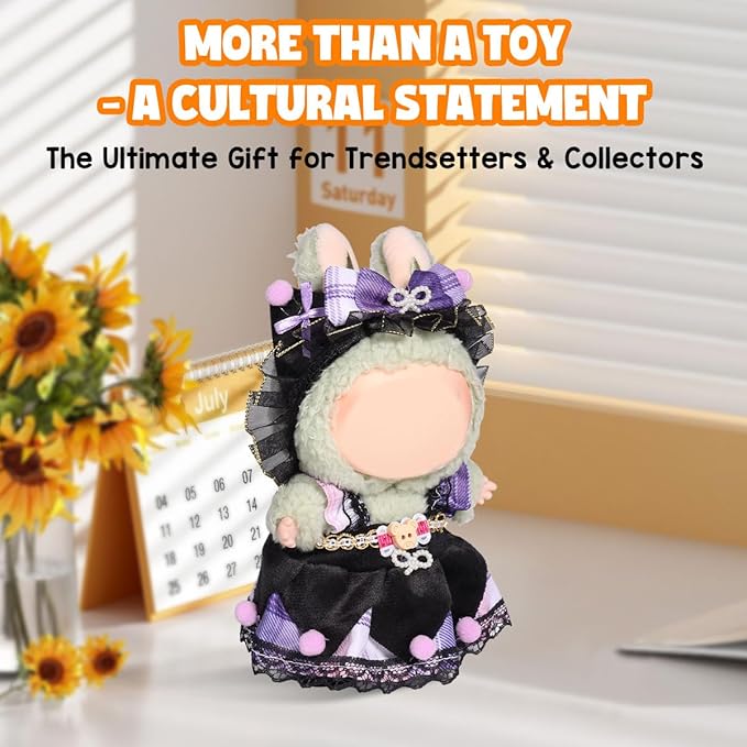 AICase for 17cm Doll Clothes/Outfit,Clothes Set for 17cm Doll,3 Piece Set Hat Clothing, Boys and Girls Stylish Adorable Dolls Clothes Accessories_02