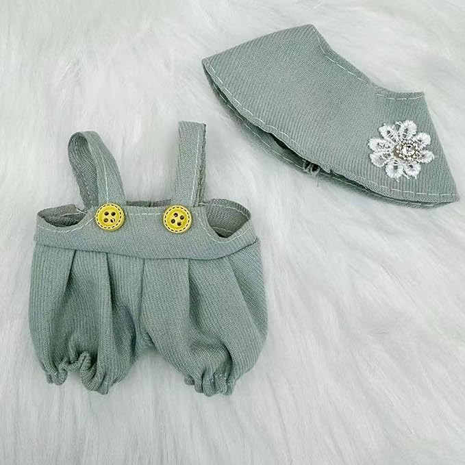 17cm Doll Clothes Set (No Doll) – 3-Pack Handmade Outfits with Accessories for 6.7” Dolls, Premium Cotton Clothing with Gift-Ready Packaging, Perfect for Dress-Up and Collectors (F11, 3)