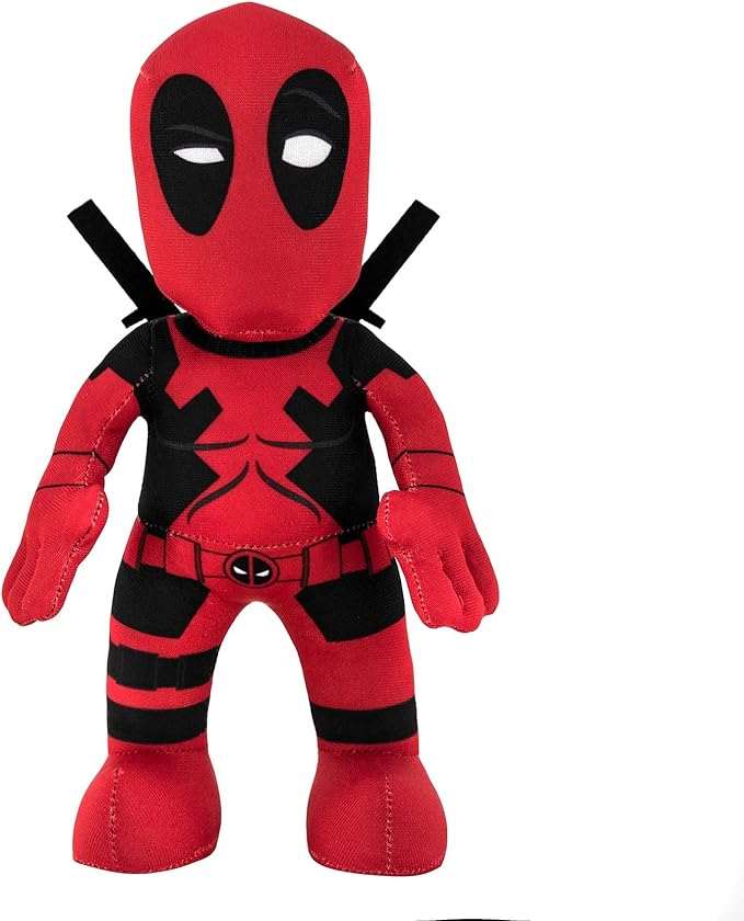 Bleacher Creatures Marvel Deadpool 10" Plush Figure - A Superhero for Play and Display