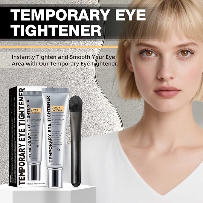 Temporary Eye Tightener, Perfection Primer Tightener Eye Cream, Instant Eye Tightener Easy-Wear Formula – Ultimate Lift & Smooth Finish 20mL/0.676OZ