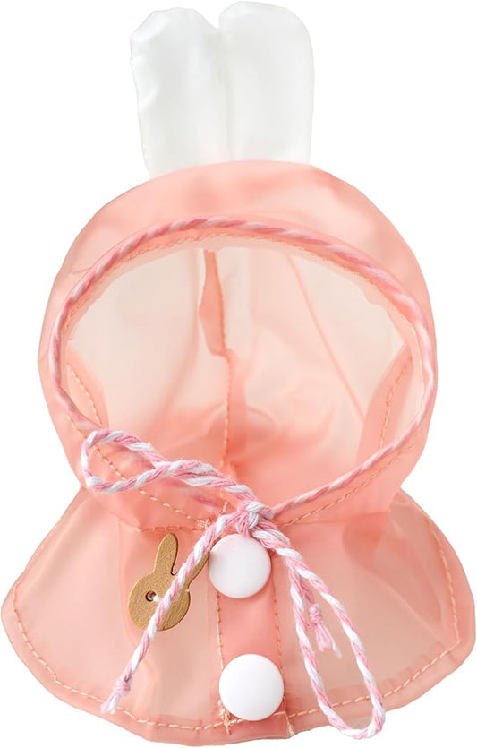 CALEMBOU Plush Doll Clothes, 4 Inches Cute Raincoat Series Plush Doll Clothes for Plush Doll, Collectable Doll Clothes for Birthday Gifts (Pink)