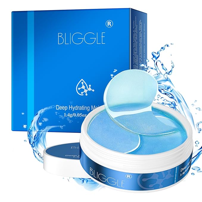 Under Eye patches (64 pcs)-Brightening Eye Mask with Hyaluronic Acid, Cooling Eye Care for Puffy Eyes & Dark Circles Treatments,Reduce Under Eye Bags and Smooth Wrinkles