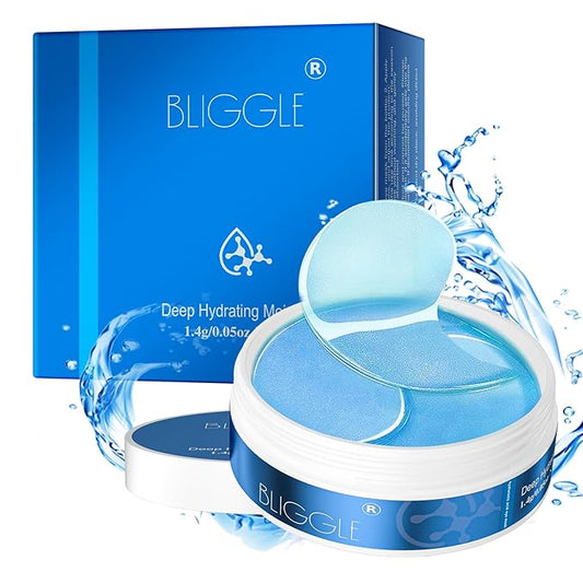 Under Eye patches (64 pcs)-Brightening Eye Mask with Hyaluronic Acid, Cooling Eye Care for Puffy Eyes & Dark Circles Treatments,Reduce Under Eye Bags and Smooth Wrinkles