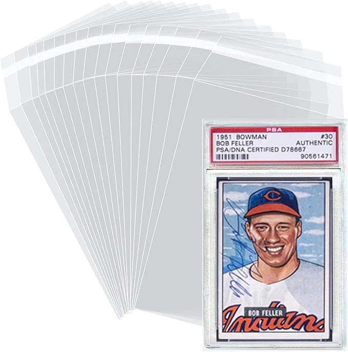 D DACCKIT Sleeves for PSA Slabs - 600 Resealable PSA Slab Sleeves, Precise Fit Slab Protector for Grading Baseball Football Gaming Trading Sports Cards