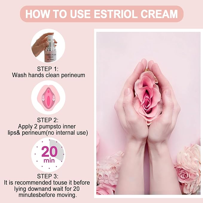 Vaginal Moisturizers Cream for Women | Intimate Care Cream | Menopause Support | Lightweight Hydrating Formula with Natural Peach Essence | Soothing Moisture for Daily Intimate Skin Care | 30ml