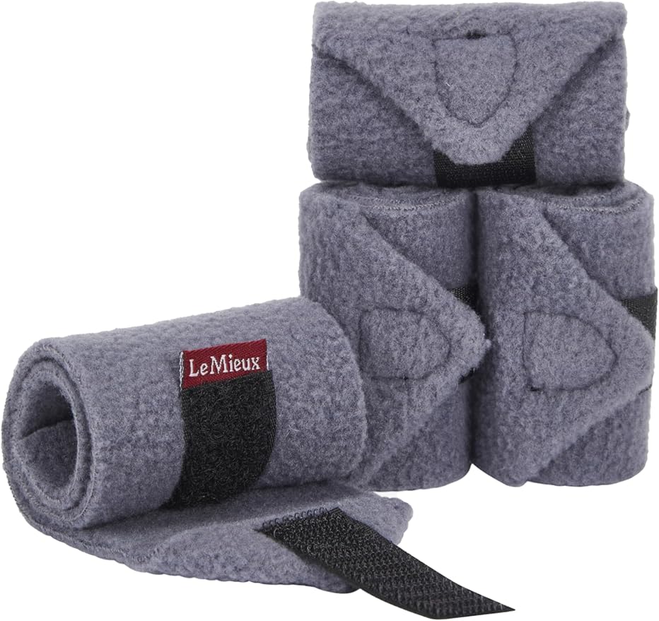 LeMieux Toy Pony Bandages for Toy Pony - Fleece - Simple Fastening - Suitable for Ages 3 Years + - Jay Blue