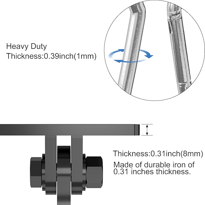 VivaZen Heavy Duty Swing Hangers 304 Stainless Steel（Plus），Over 5000 lb Capacity Includes Screws & Bolts - 2 Pack for Indoor/Outdoor Playground, Porch, Trapeze, Hammock Chairs & Swing Sets (2 Pack)