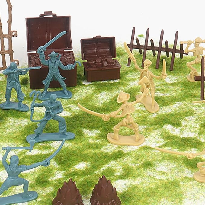 BESPORTBLE Pirate Soldier Figures 100pc Miniature Toy Soldiers Pirate Skeleton Warrior