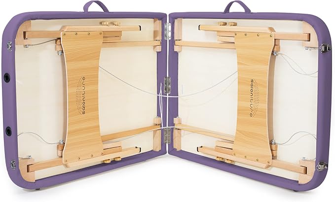 Saloniture Basic Portable Folding Massage Table - Lavender