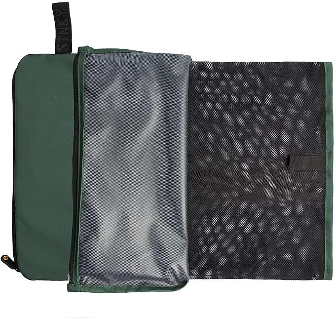 STNKY Bag Pro - Laundry Bags with Zips, Handles and Internal Mesh Bag for Travel, Yoga, Healthcare, Gym Kit, Laundry (Standard, Forest Green)
