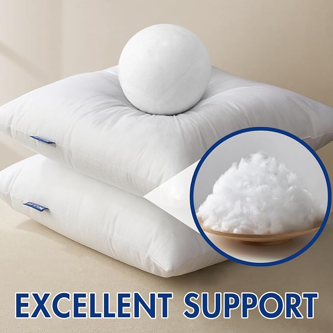 MIULEE Pillow Insert 16x26 Inch Decorative Rectangle Throw Pillow Inserts | Premium Fluffy Pillow Forms Sham Stuffer for Sofa Couch Living Room