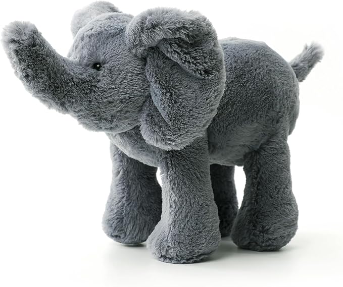 RECUR Plush Gray Elephant Stuffed Animals,Soft Plushie,12 Inches,Adorable Gift for All Ages