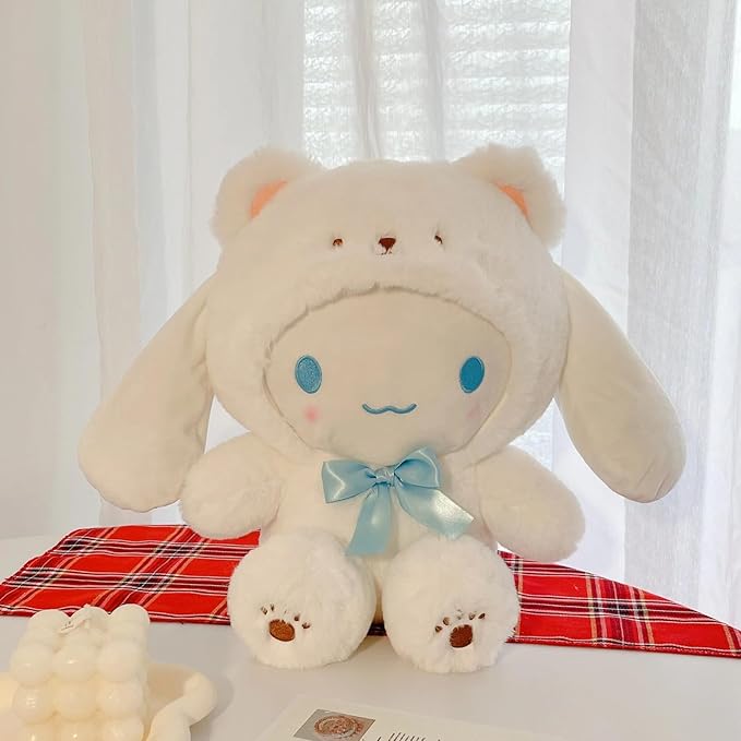Kawaii Cartoon White Bear Cross-Dressing Series Plush,Soft Plush Doll Cute Soft Toys, Plush Pillow Stuffed Animals Toy Birthday Gifts for Girls Kids ((White Bear-8in)