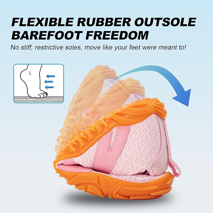 ELETON Barefoot Shoes Women Men Footwear, Wide Toe Box Hiking Zero Drop Non-Slip Quick-Dry River Boat Pool Beach Water Shoes, Lightweight Swimming Running Walking Sneakers Unisex